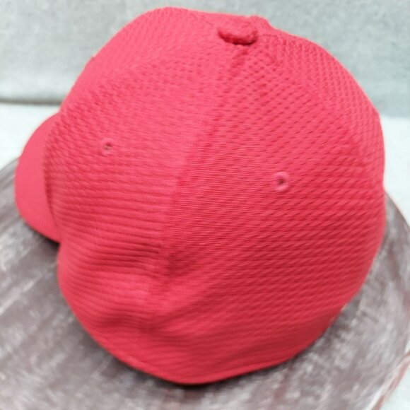 Adidas Red Trefoil Logo Baseball Cap With Breathable Mesh Design L/XL - Picture 5 of 14